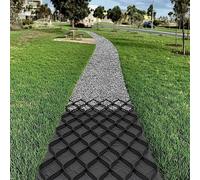 Gravel Stabilizer Grid Geo Grid for Mud Control Durable Pea Gravel Mat for Patios Pathways Sheds & Slopes - 1x7m (3.3x23ft) Heavy-Duty ution