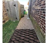 Gravel Stabilizer Ground Grid, 2" Tall Polyethylene for Pathway & Walkway, Mud Control Grids for Paver & Flagstone Base - 3x5m (9.84x16.4ft)