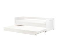 Trundle Bed Pine Wood GRAVELINES 90 x 200 cm (EU Single) White