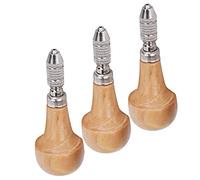 Graver Type Chuck Pin Vise, Professional 3 Set Pin Vise Graver Type Chuck Single End Lock Nozzle Gold Jewelry Production Making Tool for Carving DIY Woodworking Electronic Assembly