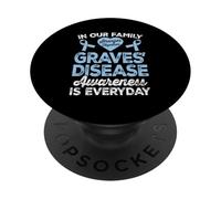 Graves Disease Awareness Support Family PopSockets Adhesive PopGrip