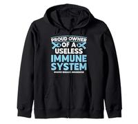 Graves Disease Warrior Zip Hoodie