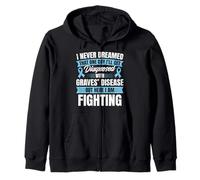 Graves Disease Warrior Zip Hoodie