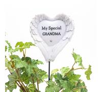 Graveside Angel Wings Stake My Special Grandma Memorial Ornament