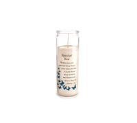 Graveside Memorial Candle Sentiment Blue Butterfly - Special Son