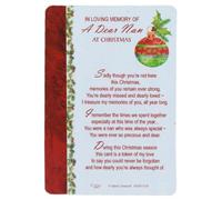 Graveside Memorial Card - A Dear Nan at Christmas