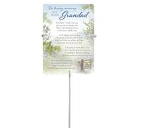 Graveside Memorial Card Weatherproof with Metal Card Holder - Special Grandad