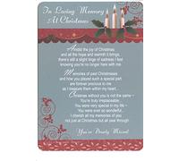 Graveside Memorial Christmas Card & Holder -In Loving Memory At Christmas -xxy3517
