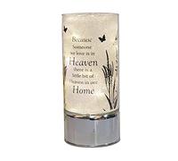 Graveside Tube Light Memorial Plaque Ornament - Battery Operated Grave Decoration, Thinking of you/Remembrance Gift in Loving Memory of your Special Deceased Ones (Heaven)