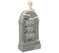 Gravestone Decoration - Boo to You - Creep Up Your Crib with This Gravestone Decoration - Welcome in The Treaters and Scare Away The Tricksters!