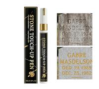 Gravestone Repair Pen - Fine Tip Fast Drying | Long-Lasting Waterproof Lacquer Marker, UV-Resistant Ink For Tombstones Metal Glass Stone Restoration And Cemetery Monument Repair