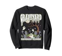 GRAVEYARD SHIFT PERMANENT RESIDENT Halloween horror ghosts Sweatshirt