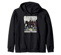 GRAVEYARD SHIFT PERMANENT RESIDENT Halloween horror ghosts Zip Hoodie