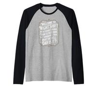 Graveyard Shift Survival Mode Activated for Medical Staff Raglan Baseball Tee