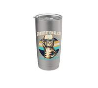 Gravitational Cat Significant Mass Space Physics Stainless Steel Insulated Tumbler