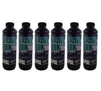 Gravitex U-Pol Black Professional Stone Chip Protector 6 x 1 Litre Underbody, Vehicle Stone Chip Protection Primer Can be Over Painted