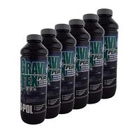 Gravitex U-Pol Grey Professional Stone Chip Protector 6 x 1 Litre Underbody, Vehicle Stone Chip Protection Primer Can be Over Painted