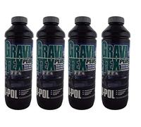 Gravitex UPol Stone Chip Protector Grey 1 Litre X 4 Overpaintable Chassis Protection Tough Hard Durable Coating Designed To Reproduce The Manufacturers Original Stone Chip Finish