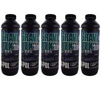 Gravitex UPol Stone Chip Protector Grey 1 Litre X 5 Overpaintable Chassis Protection Tough Hard Durable Coating Designed To Reproduce The Manufacturers Original Stone Chip Finish