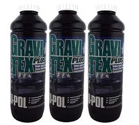 Gravitex UPol Stone Chip Protector White 1 Litre X 3 Overpaintable Chassis Protection Tough Hard Durable Coating Designed To Reproduce The Manufacturers Original Stone Chip Finish