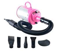 Gravitis 2800W Stepless Speed Dog Cat Pet Grooming Hair Dryer Hairdryer Blaster Blower (Pink)