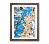Gravity Abstract Framed Print | A2 Walnut Framed Wall Art | Ready to Hang | Abstract Fantasy Picture | Living Room Bedroom Lounge Office
