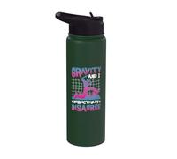 Gravity and I Respectfully Disagree Freerunning Parkour Stainless Steel Insulated Water Bottle