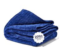 Gravity Blanket: The Weighted Blanket for Sleep | Premium Weighted Blanket with Removable Cover | Generation 3 with Upgraded Zipper Fastening System | Navy, 20lbs, 48"x72"