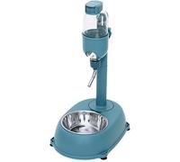 Gravity Cat Feeder, Pet Standing Water Dispenser Feeder Bowl Standing Bowl with Detachable Pole Dispenser Portion Control for Dogs Cats