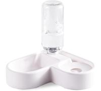 Gravity Cat Feeder, Pet Water Dispenser Double Feeder Automatic Water Drinking Pet Dog Cat Fountain and Stainless Steel Food Bowls Design for Dogs Cats Feeder