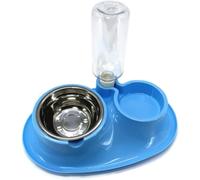 Gravity Cat Feeder, Portable Dog Water Bottle Double Use Pet Feeder System with Water Bottle Cat Bowl Dog Bowl for Pet Feeding Feeder