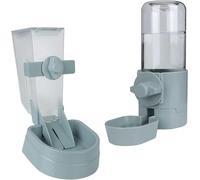 Gravity Cat Feeder, Portable Dog Water Bottle Hanging Cage Feeder Food Container Dispenser Bowl Cats Dogs Drink Fountain for Puppy Cats Rabbit Automatic Pet Water Bottle Feeder