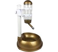 Gravity Cat Feeder, Portable Dog Water Bottle Pet Cat Dog Water Drinker Dispenser Bottle Automatic Fountain Drinker Multicolor Food Stand Hamster Feeder Dish Bowl Feeder