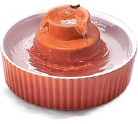 Gravity Cat Feeder, Portable Dog Water Bottle Pet Water Dispenser Ceramic Cake Cycle Automatically Cat Dog Birdbath for Power Supply Water Supply Feeder