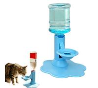 Gravity Cat Water Dispenser Stand, Automatic Cat Water Feeder, Anti-Tip Cats Waters Bowl with Suction Base, Tall Elevated Gravity Waters Bowl, Fits 650ml Bottles，Blue
