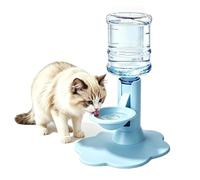 Gravity Cat Water Dispenser Stand Spill Proof Automatic Refill Bowl With Bottle, Gravity Dog Water Dispenser, Height-adjustable Automatic Cat Dog Water Fountain, Spill Proof Pet Water Dispenser，Blue