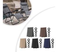 Gravity chair recliner fabric replacement with rope strap, breathable and material suited for outdoor use on various lounge chair models (Gray)