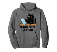 Gravity Check Funny Cat Lover Humor Physics Science Jokes Pullover Hoodie