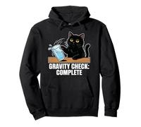 Gravity Check Funny Cat Owner Physics Humor Science Lover Pullover Hoodie