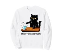Gravity Check Funny Cat Owner Physics Humor Science Lover Sweatshirt