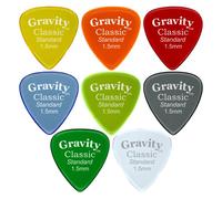 Gravity Classic Acrylic Series Guitar Picks - Polished Bevels | 1.5mm - Standard | 8 Color Assortment | Brighter, Louder, Faster