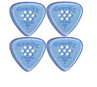 Gravity Classic (Mini (Jazz) 2mm - 4 Pack - Polished w/Multi-Hole Grip, Blue)