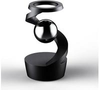 Gravity-Defying Kinetic Desk Toy | Perpetual Motion Gyroscope Gadget | Hypnoball Spinning Desk Ornament for Stress Relief | Stylish Desk Decor for Men and Office,1PCS,Black