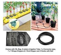 Gravity Drip Irrigation Kit Hose Pipe Greenhouse Watering System