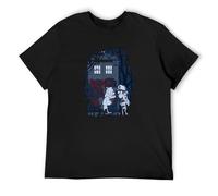 Gravity Falls Men T-Shirt Printed Camiseta Black Tee Top L