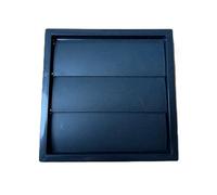 Gravity Flap Wall Vent Grille 100mm / 4" Dark Grey Anthracite External Exterior Ducting Air Round Spigot Fly Screen