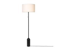 Gravity Floor Lamp Large Darkened Steel/ White