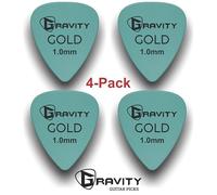 Gravity Gold Series Guitar Picks - Great For Beginners & Professionals - Pack of 4