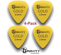 Gravity Gold Series Guitar Picks - Perfect For Beginners & Professionals | Pack of 4