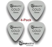 Gravity Gold Series Guitar Picks - Perfect For Beginners & Professionals | Pack of 4